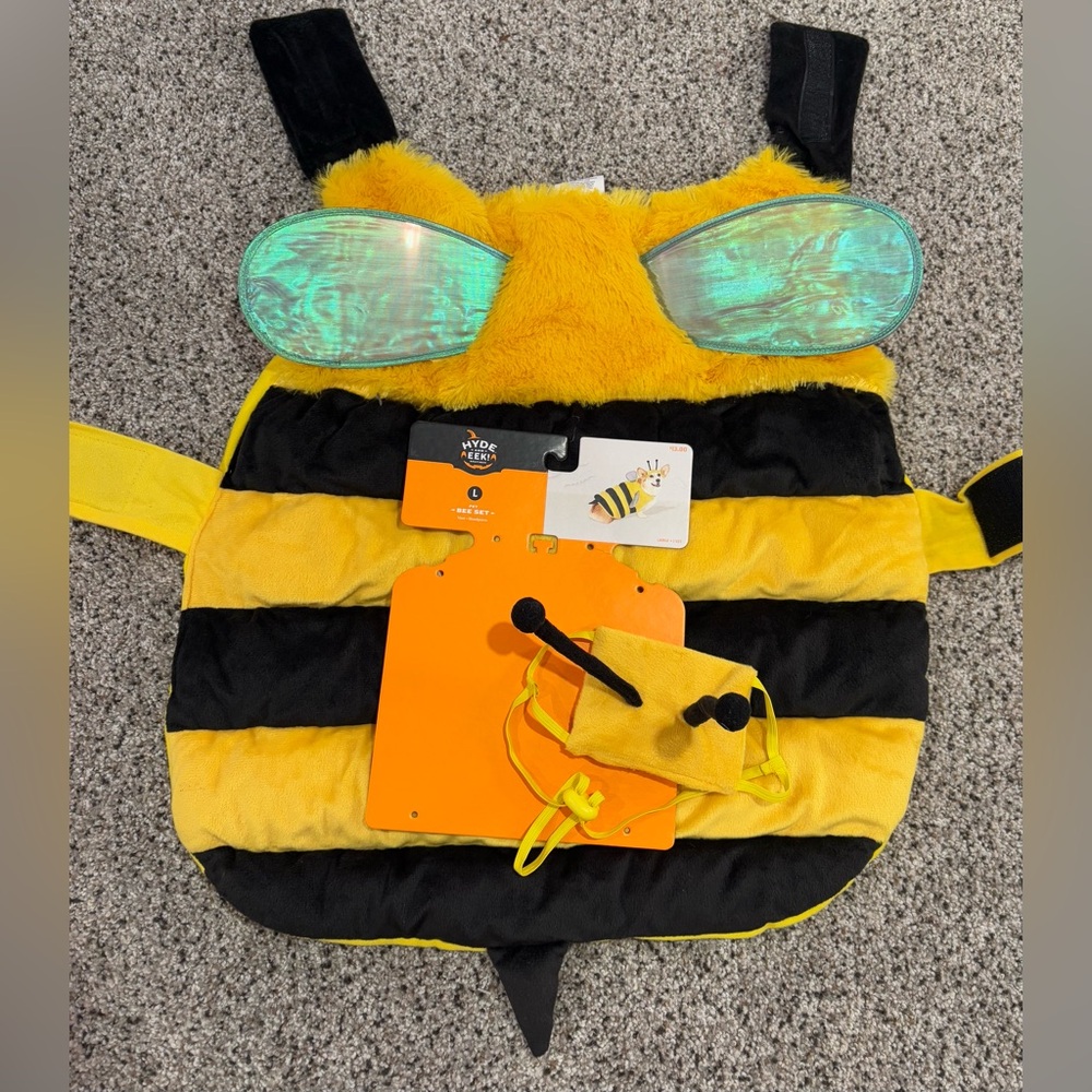 Hyde & EEK! Pet Bee Costume Size Large